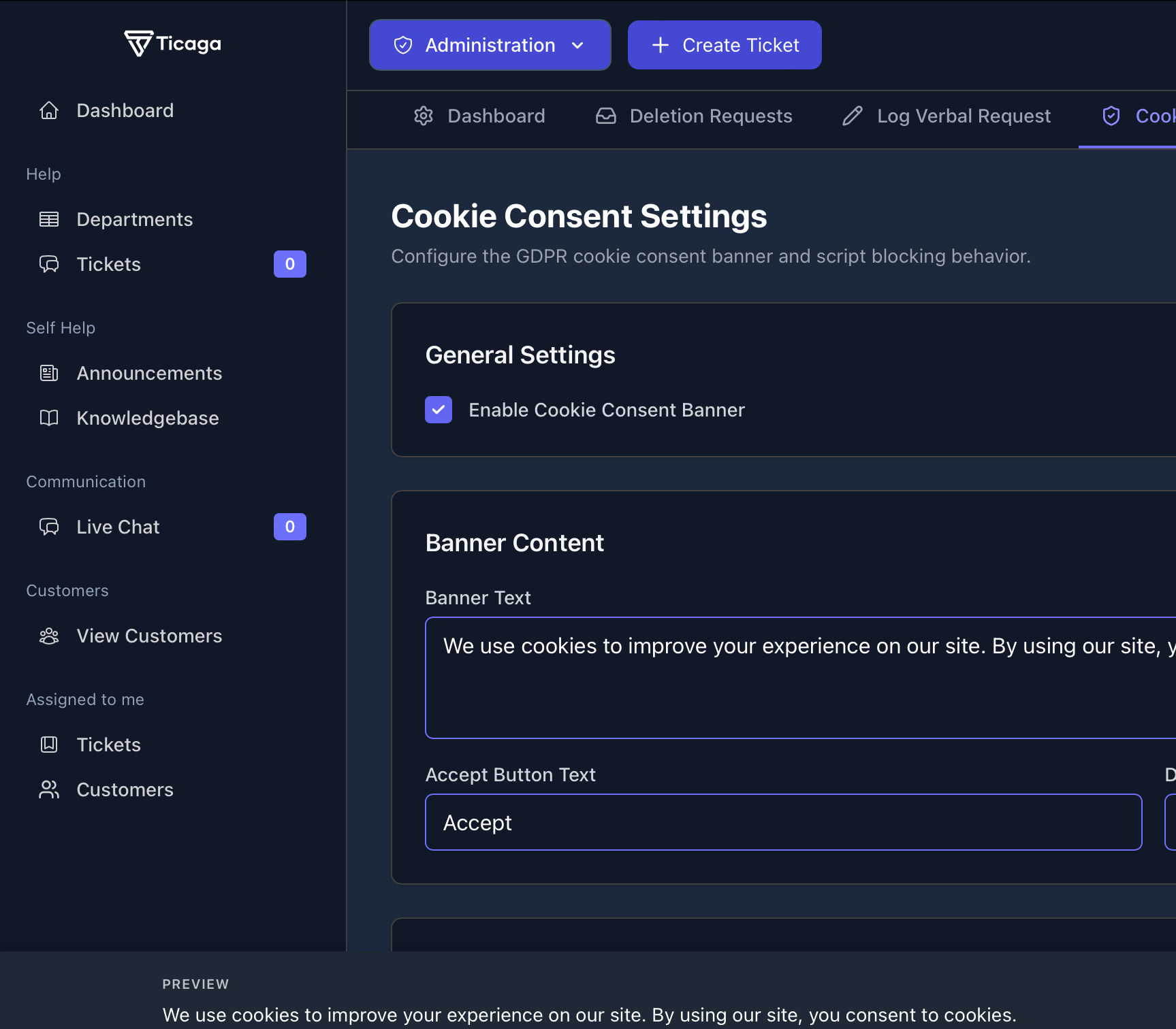 Cookie & Consent Controls